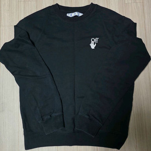 Off-White 블랙 맨투맨 티셔츠(정품/XL)