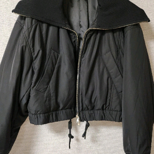 시스템 니트카라 패딩 자켓 이미지