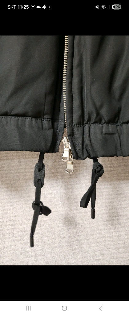 시스템 니트카라 패딩 자켓 이미지