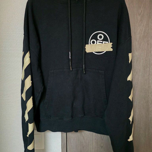 Off-White 테이핑 후드티 블랙( L/정품)