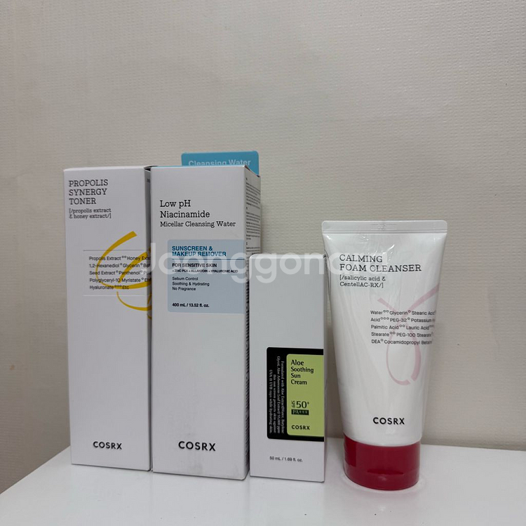 코스알엑스 선크림 에센스 크림 토너 클렌징워터 폼클렌저--1