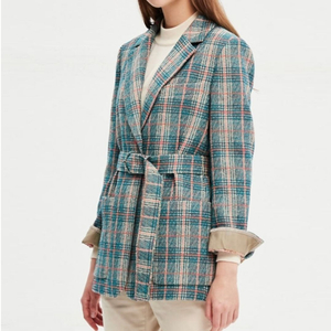 마인(MINE) 벨티드 트위드자켓 55-66