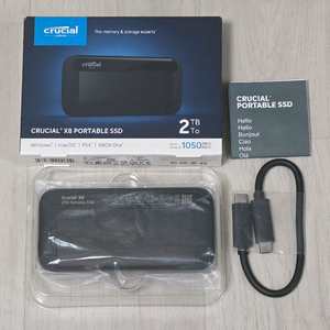 크루셜 X8 외장 SSD 2TB 판매 (마이크론 Crucial X8 2TB)