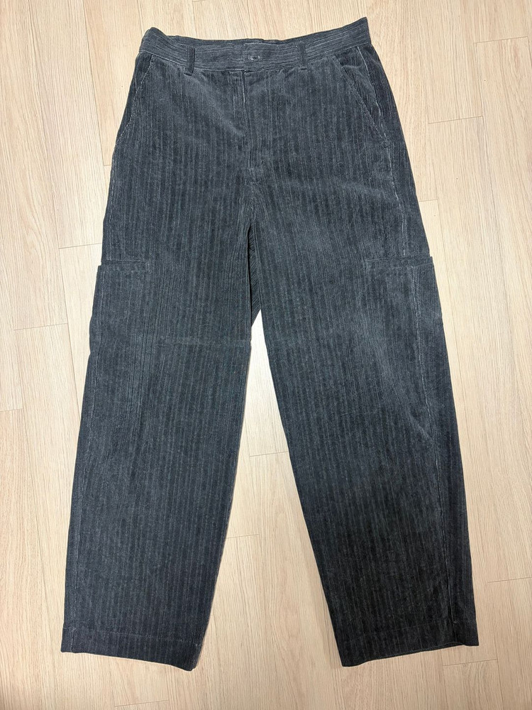 비슬로우 빈티지 워시드 코듀로이 커브드 팬츠--1