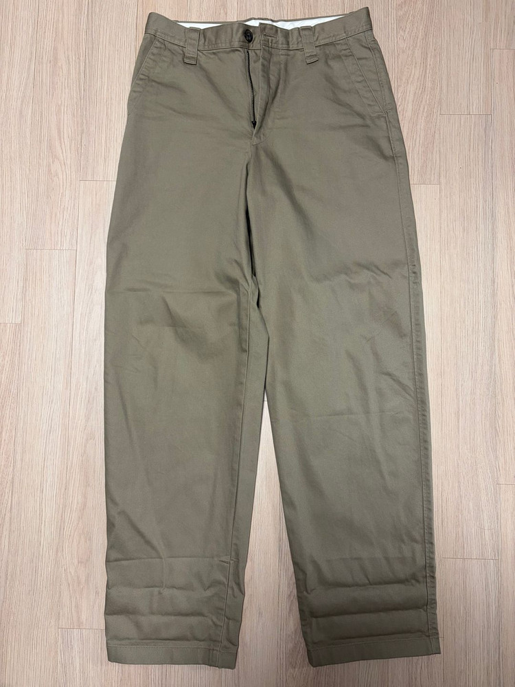 유니클로U 와이드핏치노팬츠--1