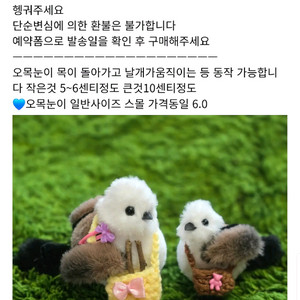 소소한 인형공방 오목눈이 (일반사이즈)