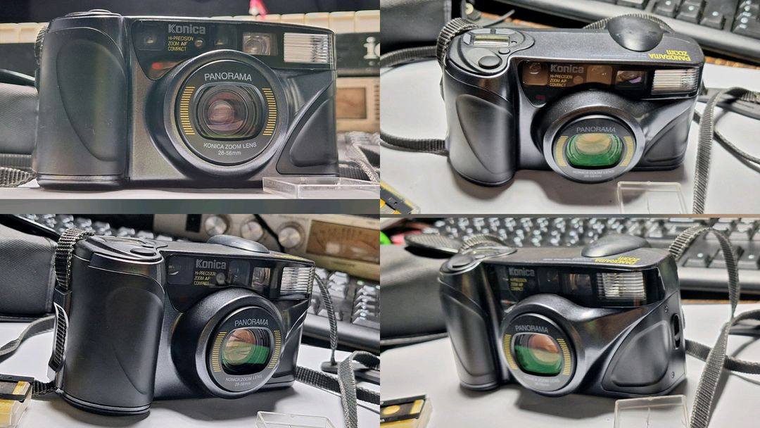 코니카 파노라마 줌 28-56 필름카메라 빈티지 레트로 로모 앤틱 y2k 일본 감성 필카 촬영 사진--3