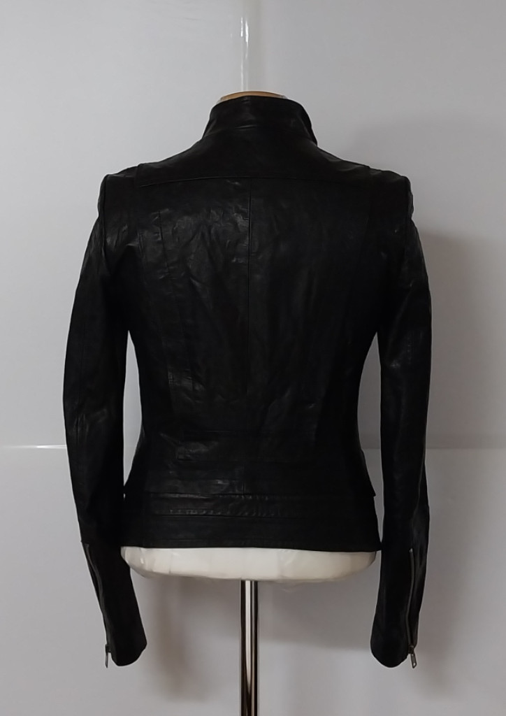 55)시스템 한섬 여성 양가죽 라이더 자켓점퍼--2