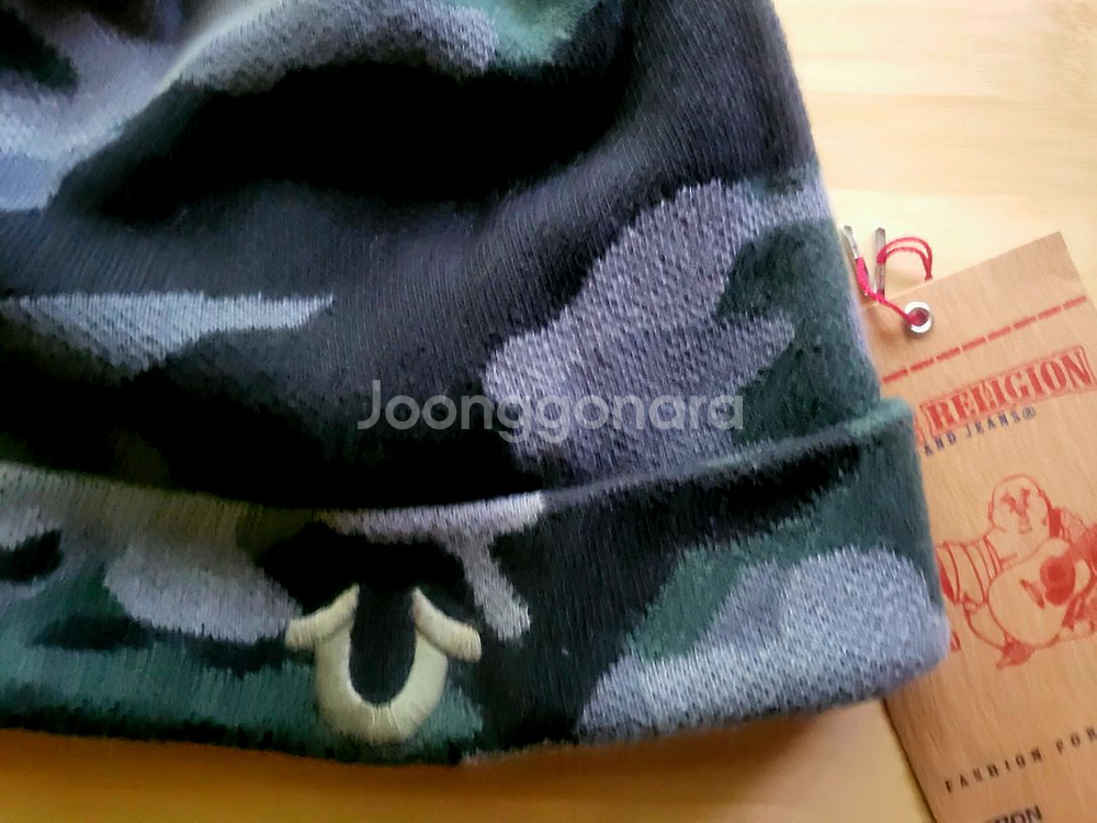 [미사용 새상품] 트루릴리젼 정품 카모 밀리터리 비니--5