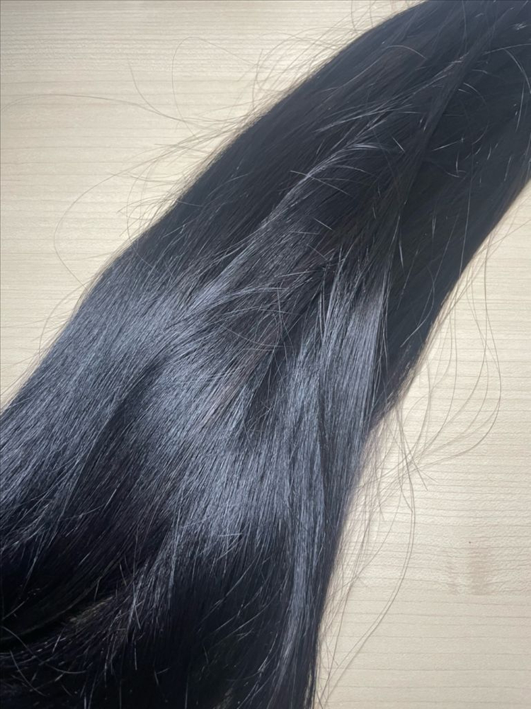 붙임머리 18인치 한팩 인모--2