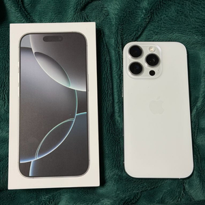 (배터리100)아이폰16프로 화이트 256