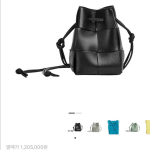 최종 가격내림) 보테가 베네타 미니 레더 카세트 버킷백 블랙