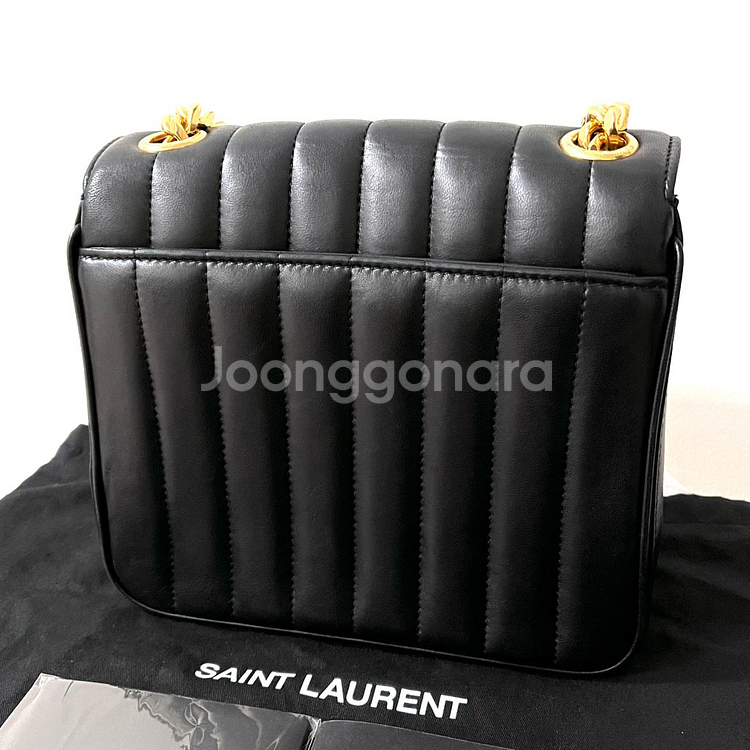 [A급/정품] 생로랑 비키 체인 크로스백 가방 블랙--2