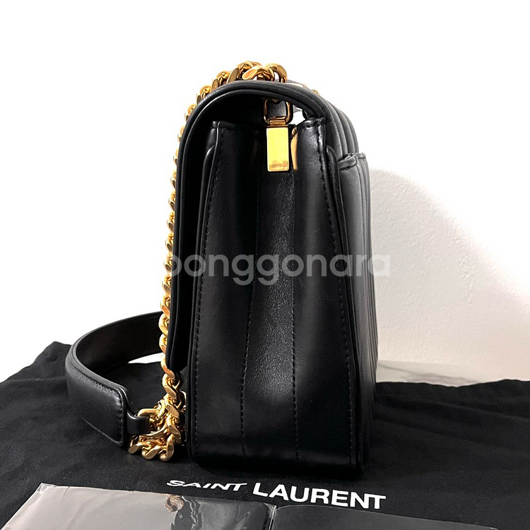 [A급/정품] 생로랑 비키 체인 크로스백 가방 블랙--4