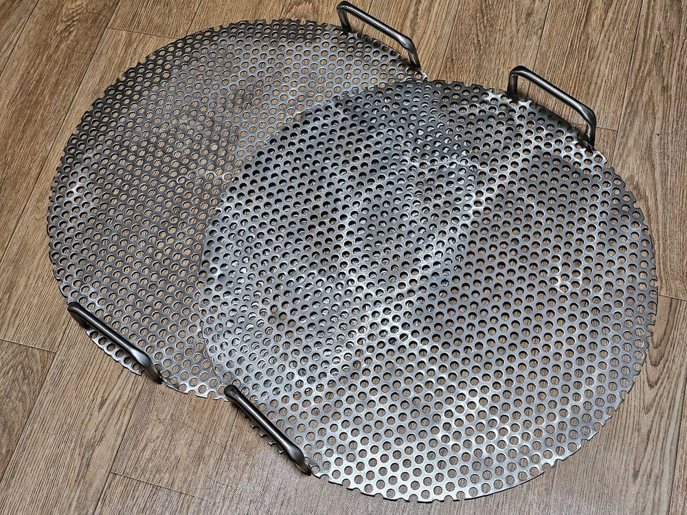 [캠핑용품] 원형 바베큐용 야외 석쇠 불판 고기판 이미지