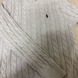 폴로 니트 그레이 폴로 케이블니트 정품