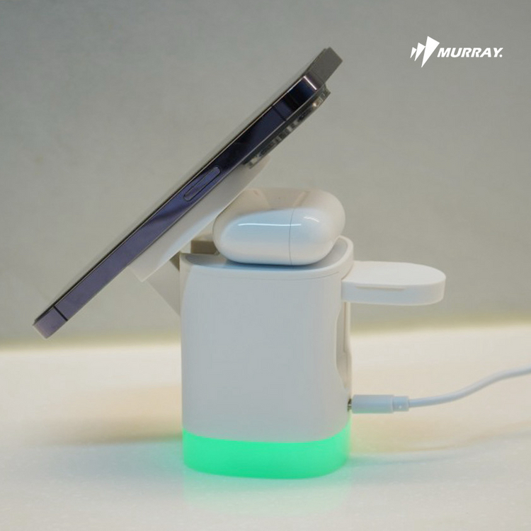 3in1무선충전기 스마트폰 애플워치 갤럭시워치 에어팟 버즈 충전기 새상품 이미지