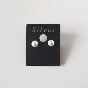 [925은침] 6mm 진주 귀걸이, 이어링, 실버침