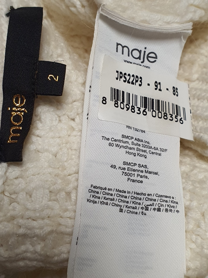 maje 마쥬 크롭 뷔스티에 니트 탑 2 사이즈 정품--8