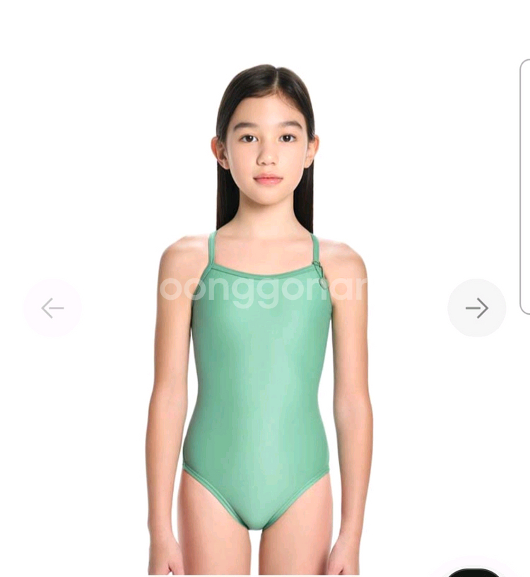 후그 키즈 퍼니베리 더블스트랩 엑스백 올리브 키즈수영복 85사이즈--3