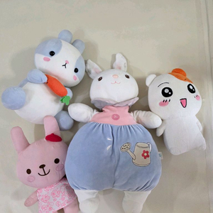 토끼 햄스터 인형일괄