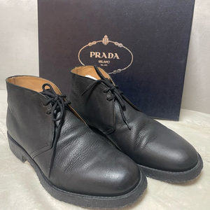 프라다 남성 블랙 CALZATURE 처카 부츠 6.5