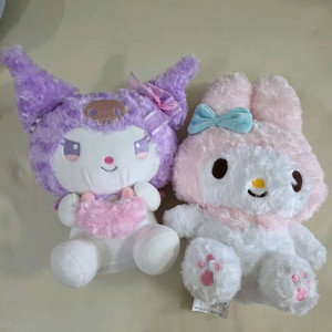 산리오 마이멜로디 쿠로미 인형2개일괄 새상품