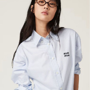 미우미우 스트라이프 셔츠 38사이즈 MK1693OOO14BC