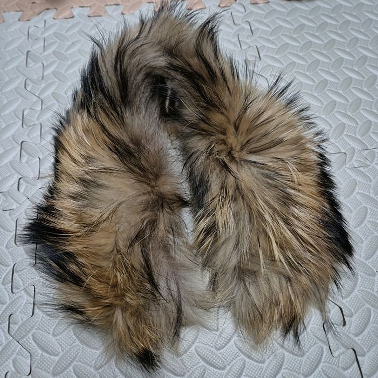 진도 모피 라쿤퍼 목도리 이미지