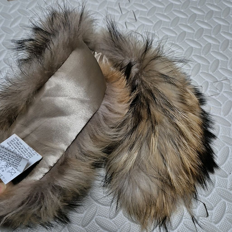 진도 모피 라쿤퍼 목도리 이미지