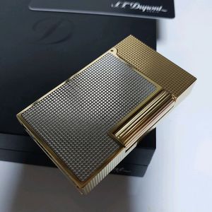 [새상품급] 듀퐁라이터 뉴 라인2 신형 ca16605 듀오스퀘어 금장 쌍불 듀퐁라이타