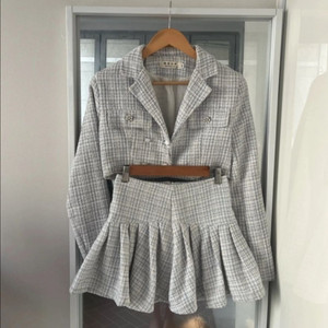 공주 큐빅 소라 트위드 투피스 Set