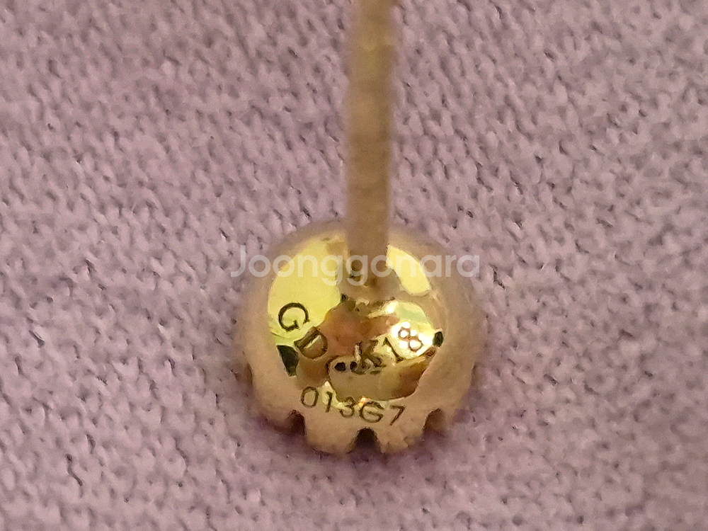 골든듀 글리터링러브 1C 귀걸이 로즈 골드, 베노아 1.3c 옐골 일괄--7