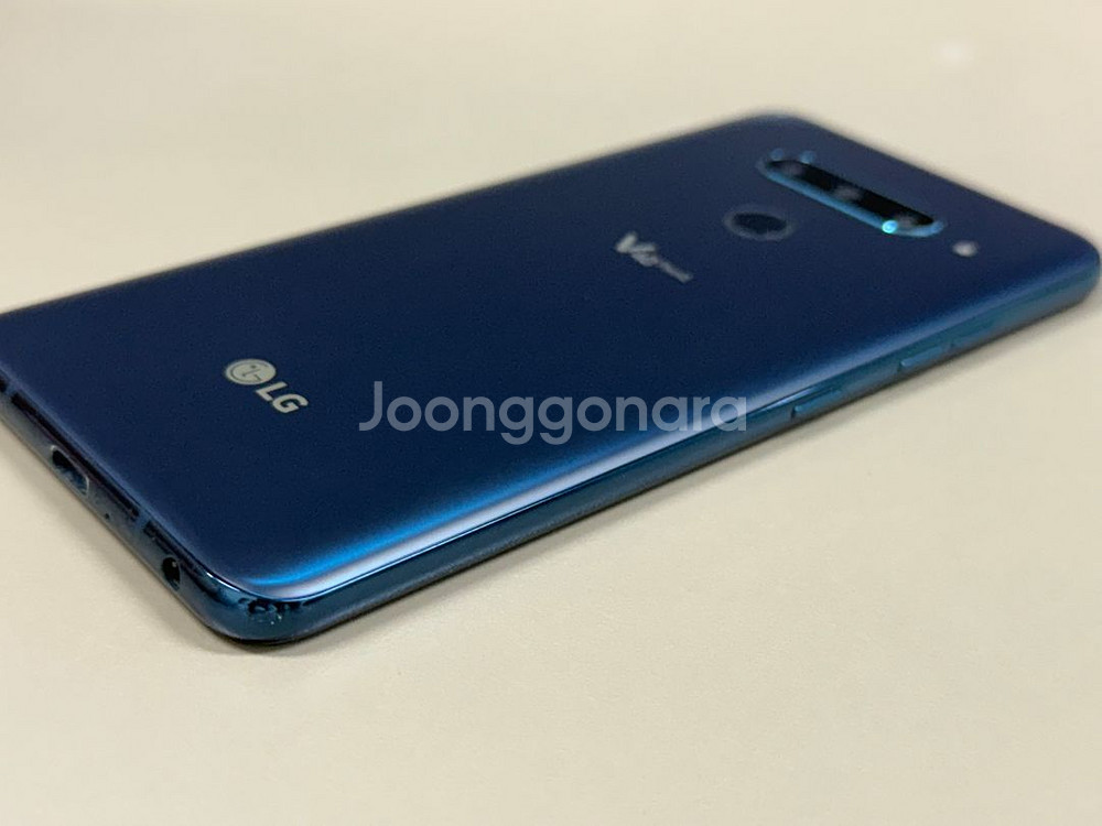 ​​(7만원)LG V40 블루 128G 미파손 깨끗한 단말기 실사용 추천--6