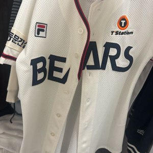 두산베어스 휠라30주년 올드홈 단추 유니폼 90