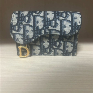 (크림판) 디올 오블리크 새들 플랩 카드지갑