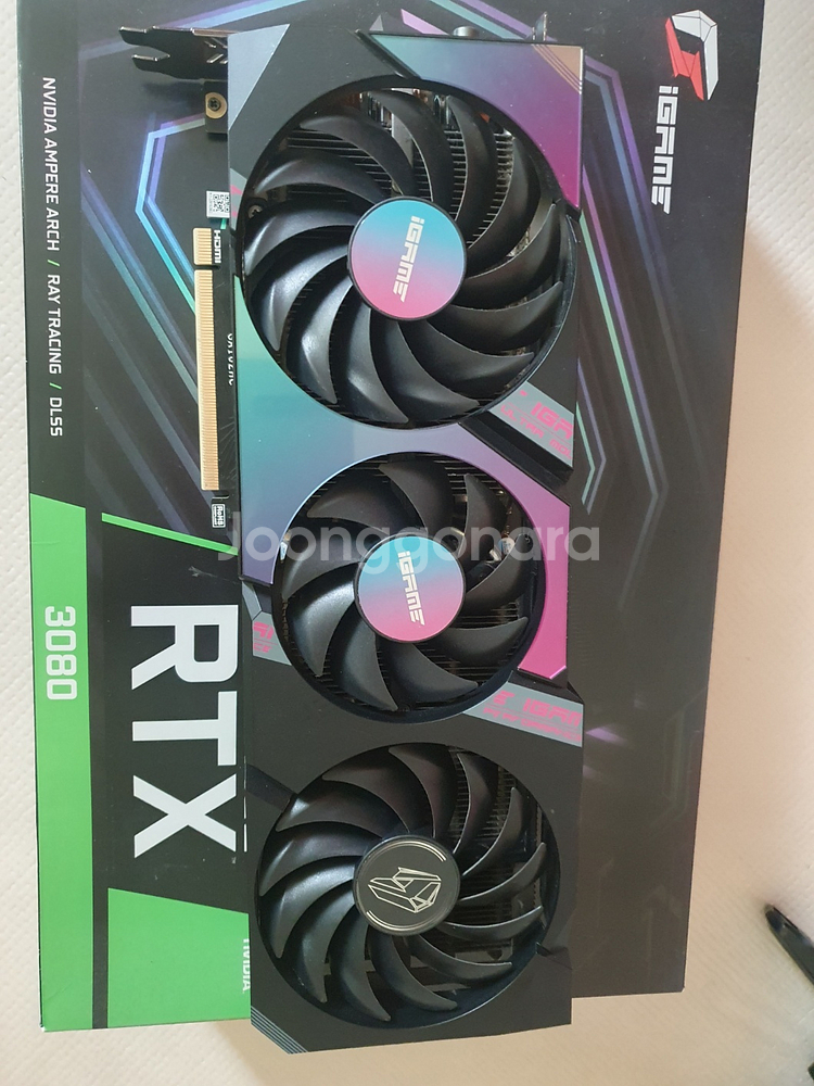 COLORFUL iGAME 지포스 RTX 3080 Ultra OC 10GB LHR-V 택포 45만--2