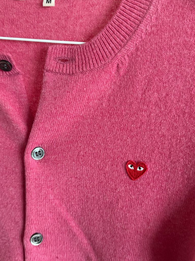 [정품](m)꼼데가르송 스몰하트가디건--6