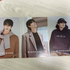변우석 지오다노 포토카드 3종 이미지