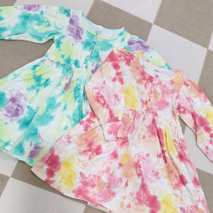 Justice 타이 다이 원피스 2종 140정도--1