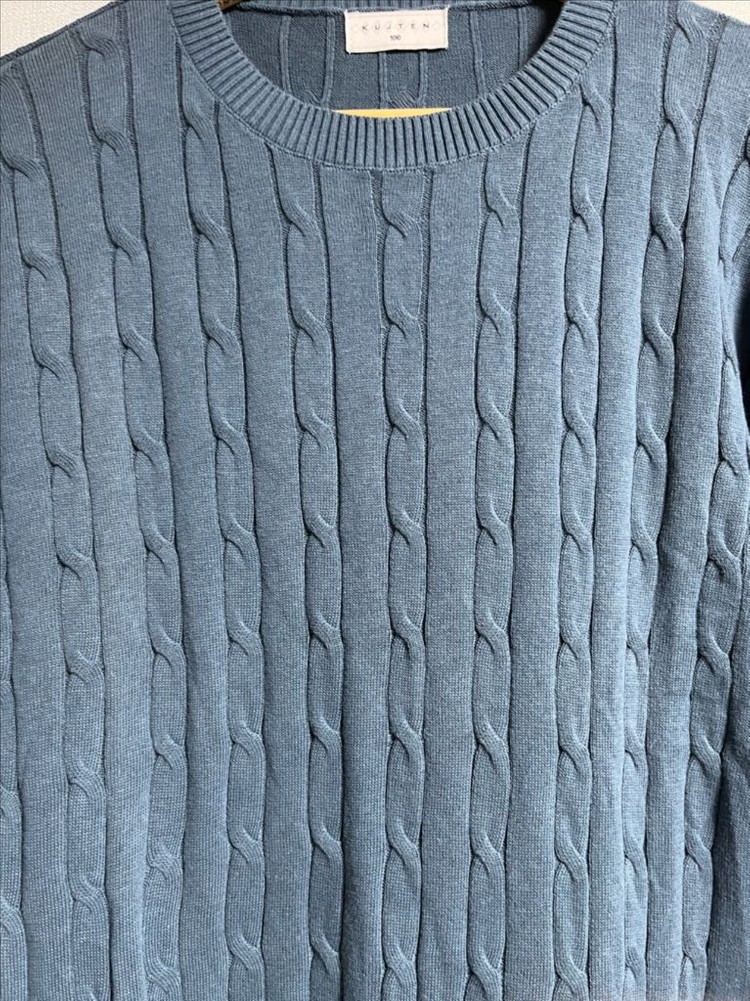 공용 KUJTEN 쿠즈텡 케이블 니트 100 사이즈 이미지