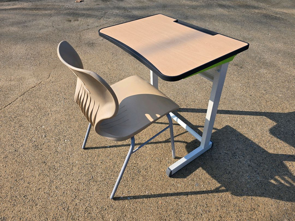 신품상판 학원책상세트 와이드책상세트 학원책걸상 이미지