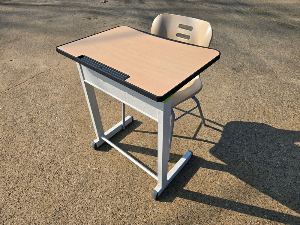 신품상판 학원책상세트 와이드책상세트 학원책걸상 이미지