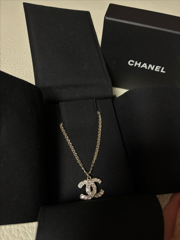 [미사용][정품]샤넬 CC로고 진주 목걸이 네크리스--1