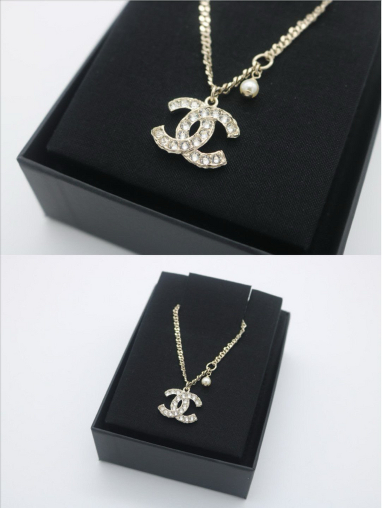 [미사용][정품]샤넬 CC로고 진주 목걸이 네크리스--2