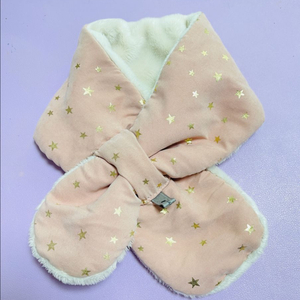 (거의새상품)키즈 kakapupu 인디핑크 밍크퍼목도리