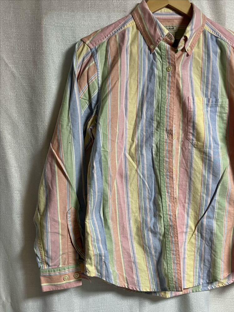 L.L.Bean 엘엘빈 오버핏 스트라이프 셔츠 XS--1