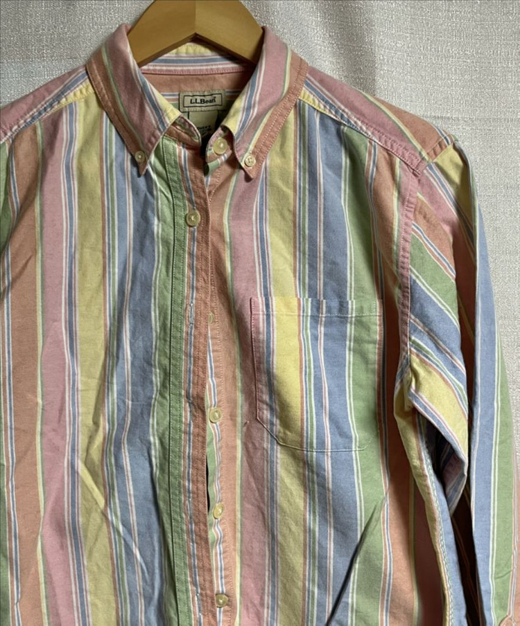 L.L.Bean 엘엘빈 오버핏 스트라이프 셔츠 XS--2
