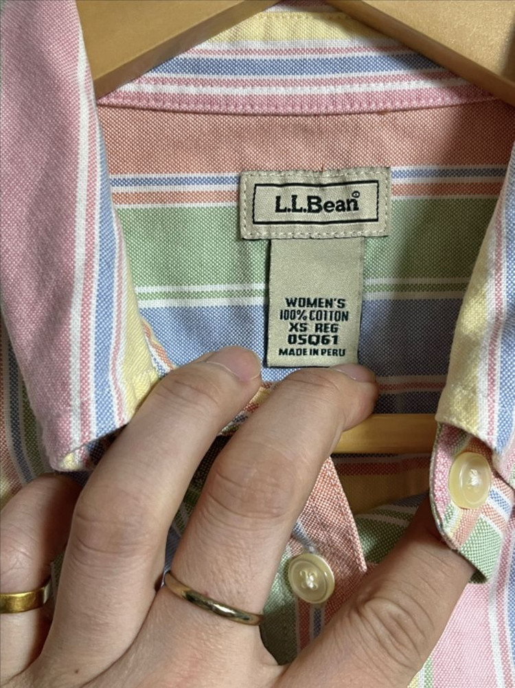 L.L.Bean 엘엘빈 오버핏 스트라이프 셔츠 XS--3