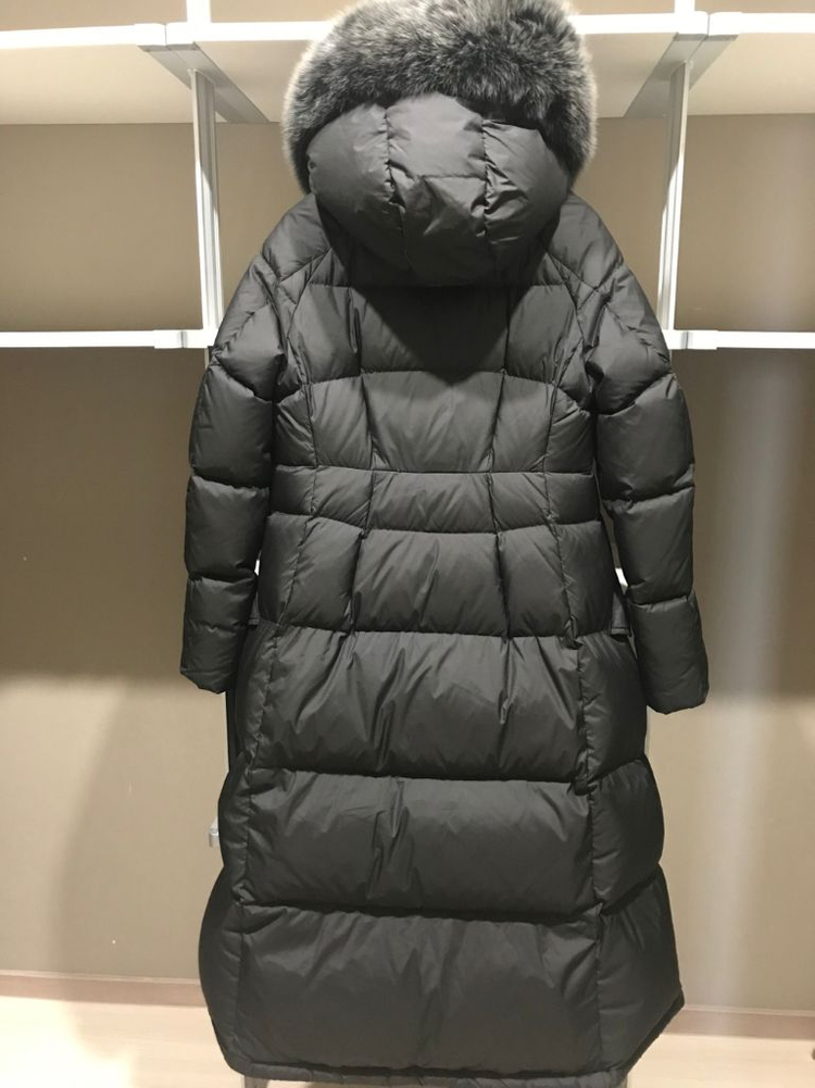 구스80%여성 구스 롱패딩 리얼 폭스퍼 블랙--8